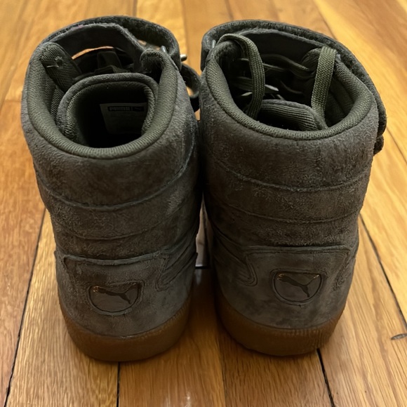 Off white/army green Puma Sky High Sneaker suede bundle - Picture 13 of 16